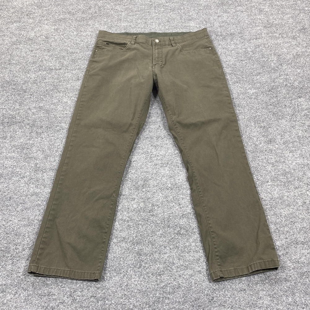 English Laundry Jeans Mens 34x29 Green Regular Fit Straight Leg Stretch Denim